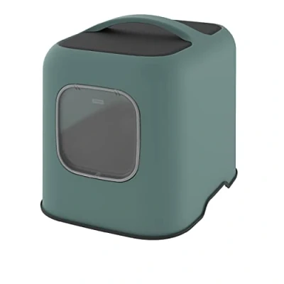 Imagen de Rotho Biala Eco Cat Toilet Verde Mistletoe 51 x 39,5 44,3cm