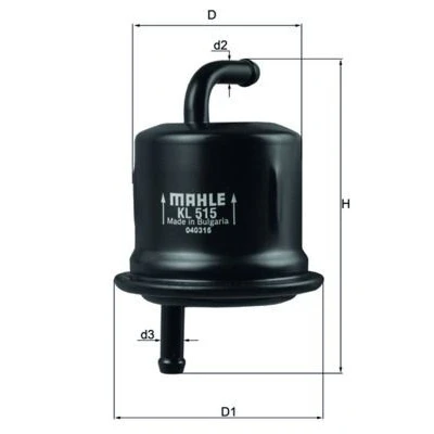 Imagen de MAHLE ORIGINAL KL 515 Filtro Combustible de tubería 8 8,0 SUZUKI: Wagon R+ II Hatchback, Liana Hatchback