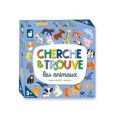 Imagen de Janod Mi Primer Busca y Encuentra los Animales Juego de Mesa para Niños Observación Desde 3 Años, J02455