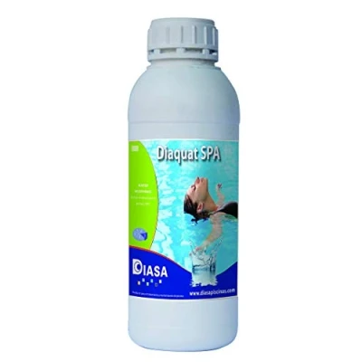 Imagen de DIAQUAT SPA: Algicida no espumante Especial para SPA y Piscinas. Acción rápida. Botella 1 Lt.