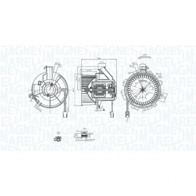 Imagen de MAGNETI MARELLI 069412290010 Motor eléctrico, ventilador habitáculo 12 MERCEDES BENZ: Clase C Berlina