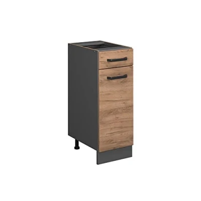 Imagen de Vicco Mueble bajo de Cocina R Line, Roble Dorado/Antracita, 30 cm sin encimera