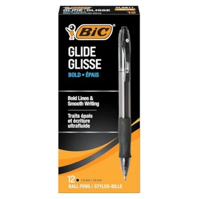 Imagen de BIC VLGB11BK Velocity Retractable Ballpoint Pen, Black Ink, 1.6mm, Bold, Dozen