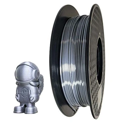 Imagen de plata pla1.75 3d impresora PLA filamento 1,75 mm 500 G (tonifica sensación de seda)