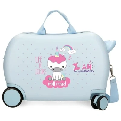 Imagen de Roll Road I Am Unicorn Maleta Infantil Azul 45x31x20 cms Rígida ABS 24,6L 1,8 kgs 2 Ruedas Equipaje Mano