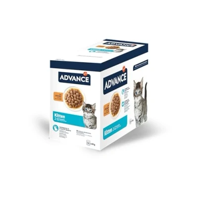 Imagen de Advance Comida Húmeda para Gatitos con Pollo, Multipack 12 x 85 g, Total 1.02 kg