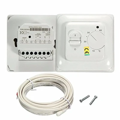 Imagen de Yosoo Habitación Premium Suelo Radiante Aire Acondicionado termostato Interruptor de Control Temperatura 16A 230V Blanco
