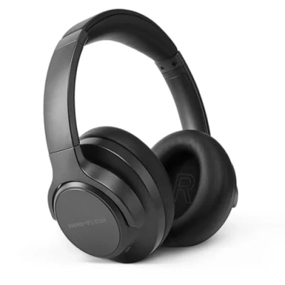 Imagen de Energy Sistem Silent ANC Auriculares con cancelación de Ruido (Hybrid ANC, Plástico Reciclado, Bluetooth 5.3, 100 Horas batería, Quick Charge)