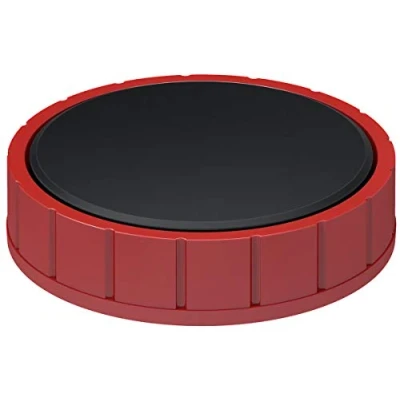 Imagen de MTS Magnete Juego de 10 imanes redondos (plástico irrompible, fuerza sujeción 2, 5 kg, 38 x 15, mm), color rojo