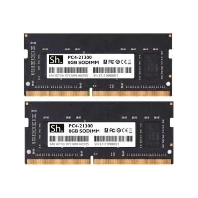 Imagen de Sh. DDR4 RAM 16 GB (2 x 8 GB) Kit SODIMM 2666MHz Memoria para Laptop CL19, 1.2 V, PC4 21300, 260 pines. Compatible con portátil, Ultrabook, Mini PC, SO DIMM