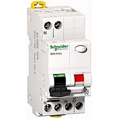 Imagen de Schneider a9fdb7616 Protección contra Incendios Interruptor afdd 1P + N 16 A B
