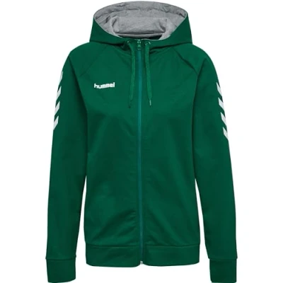 Imagen de hummel HMLGO Cotton Zip Hoodie Woman Color: Evergreen_Talla: XS