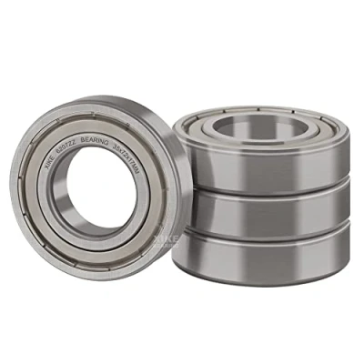 Imagen de XiKe 4 piezas 6207ZZ Rodamiento de bolas 35x72x17mm Acero al cromo y doble cierre metálico Pre lubricados, 6207 2Z Rodamientos rígidos a con juntas
