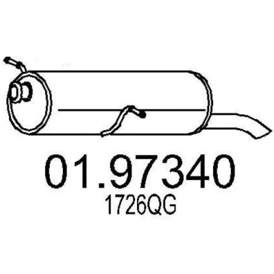 Imagen de MTS 01.97340 Silenciador trasero 780