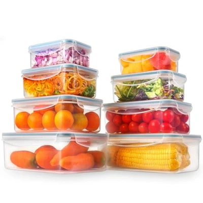 Imagen de YASHE Botes Cocina Almacenaje Juego de 4 Piezas (3.7L), Recipientes Herméticos para Alimentos con Tapa Sin BPA, Almacenamiento Almacenar Cereales, Pasta, Granos