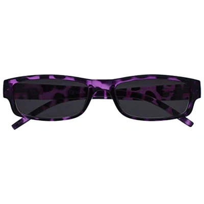 Imagen de The Reading Glasses Company La Compañía Gafas De Lectura Púrpura Concha Ligero Cómodo Lectores Sol UV400 Hombres Mujeres S32 5 +3,00