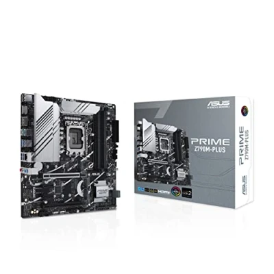 Imagen de ASUS Prime Z790M PLUS Placa Base Intel Z790 (Tres M.2, 10+1 DrMOS, DDR5, 1 GB LAN, HDMI, USB 3.2 Gen 2x2 Type C, C Frontal, compatibilidad con Thunderbolt, Aura Sync), Negro