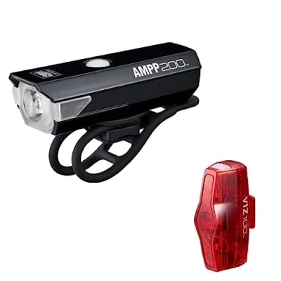 Imagen de CatEye AMPP 200/Viz 100 Juego de Luces, Color Negro