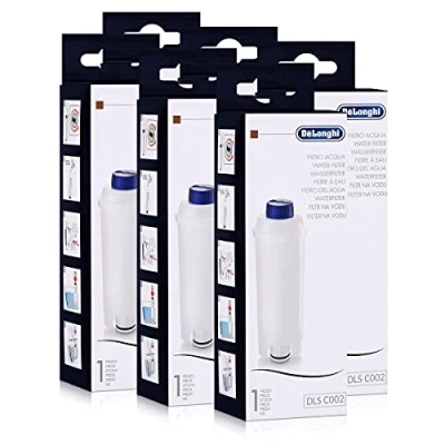 Imagen de Juego de 6 filtros agua DeLonghi para cafeteras compatibles con ECAM, ESAM, ETAM, BCO, EC...