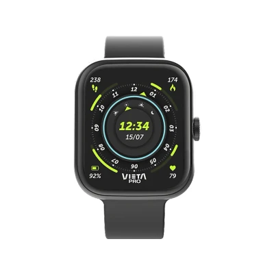 Imagen de Smartwatch Vieta Beat 7, AMOLED 1.96&quot;, Aleación de zinc, Bluetooth, Autonomía 168 h, IP67, Negro