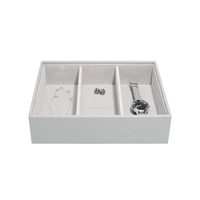 Imagen de Stackers Pebble Grey Classic Tapa mediana para joyero
