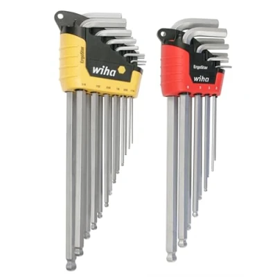 Imagen de Wiha 66982 Ergostar con extremo de bola Hex L KEY, pulgada y métricas, 22 piezas)