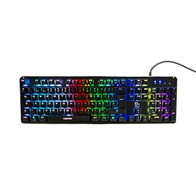 Imagen de Talius Kimera Teclado Gaming numérico Retroiluminado con Interruptores Mecánicos RGB Modo Juego, Teclas Anti Ghosting, Disposición QWERTY Español Negro