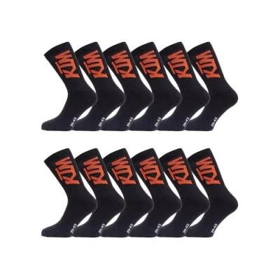 Imagen de KTM Calcetines altos para hombre (12 unidades), Negro , 39 42