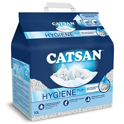 Imagen de Catsan Arenero Higiene, 10 litros x 4, no aglomerante