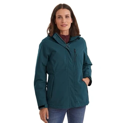 Imagen de Killtec KOW 140 WMN Jckt Chaqueta de invierno con capucha desmontable, petróleo, 46 para Mujer