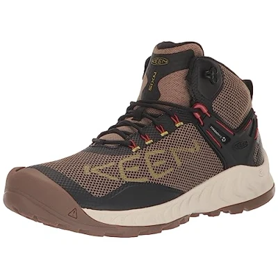Imagen de KEEN NXIS EVO Mid Waterproof, Botas para Senderismo Hombre, Brindle/Citronelle, 39.5 EU