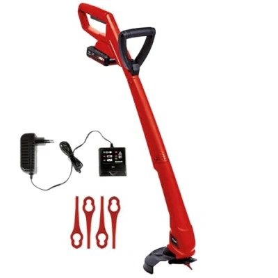 Imagen de Einhell Cortacéspedes inalámbrico GC CT 18/24 Li Power X Change (Li Ion, 18 V, 8500 rev/min, anchura de corte 24 cm, incl. 20 cuchillos plástico, incluida batería 1,5 Ah y cargador)
