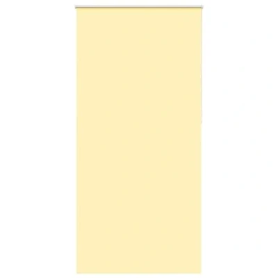 Imagen de cmvidaXL Estor Enrollable Opaco Amarillo 100x210 cm Tela Ancho 95,7cm, día y Noche, de Cocina, Enrollable,
