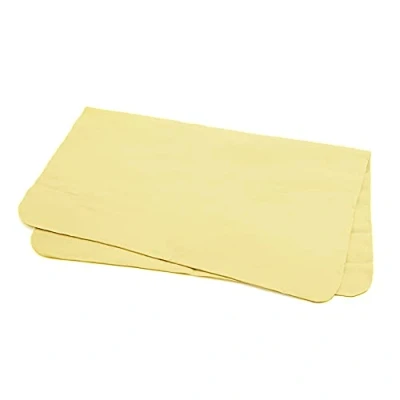 Imagen de sourcing map Lavado de Coche Sintético Tela Toalla Paño Limpieza Amarillo 43cm
