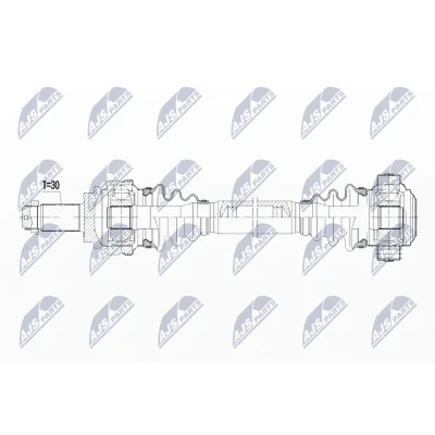 Imagen de NTY NPW BM 038 Árbol de Transmisión Eje trasero izquierda automática