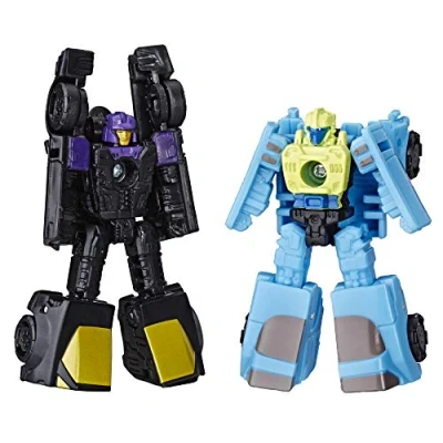 Imagen de Transformers Toys Generations War for Cybertron: Siege Micromaster WFC S32 Decepticon Sports Car Patrol Paquete de 2 Adultos y niños a partir 8 años, 1.5 pulgadas