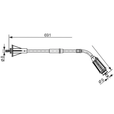 Imagen de BOSCH 1 987 482 555 Cable de Freno Mano 691