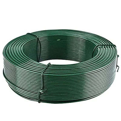 Imagen de Tenax Hilo Metálico Plastificado Verde, Longitud 100 m, Diámetro 2 mm