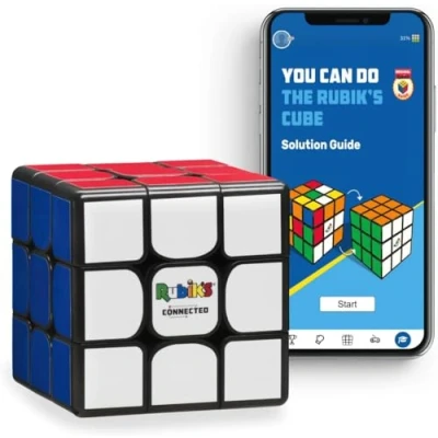 Imagen de Rubik&#039;S Connected: el Cubo de Rubik electrónico Que te Permite competir con Amigos y cubers Mundial. Rompecabezas Stem habilitado para Aplicaciones se Adapta a Todas Las Edades capacidades