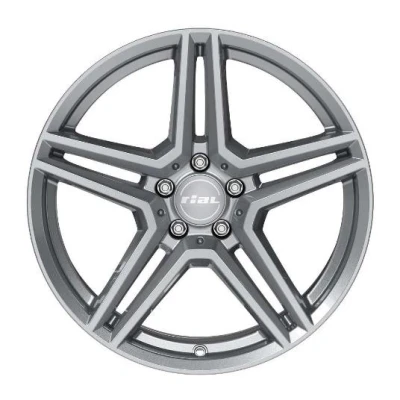 Imagen de RIAL 5Taladro(s) 18in 112mm Llanta de aleación M10 gun metal grey 75844M87 9
