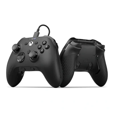Imagen de Scuf Valor Pro Mando Xbox Performance con Cable Palas Traseras Personalizables, Gatillos Instantáneos, Palancas de Efecto Hall, Controles Audio, Series XS, One Negro