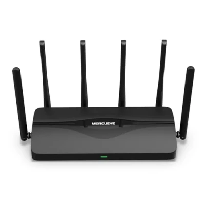 Imagen de Mercusys MR47BE Router Wi Fi 7 de Triple Banda BE9300,5760 Mbps en 6G,Operación Multi Link(MLO),4x Puertos 2.5G, 320 MHz,4KQAM,EasyMesh,6 Antenas,WPA3,App config [Nuevo]