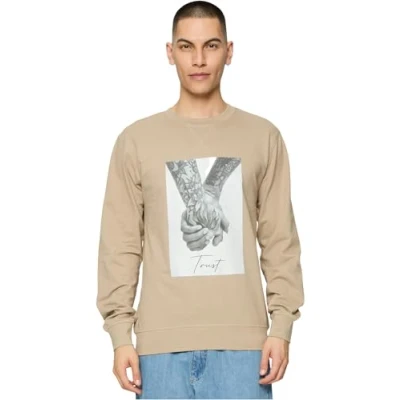 Imagen de Mister Tee Trust 2.0 Crewneck Sudadera, Hombre, Talla: Medium, Darksand