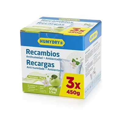 Imagen de Humydry recambios 3x450g manzana para deshumidificador