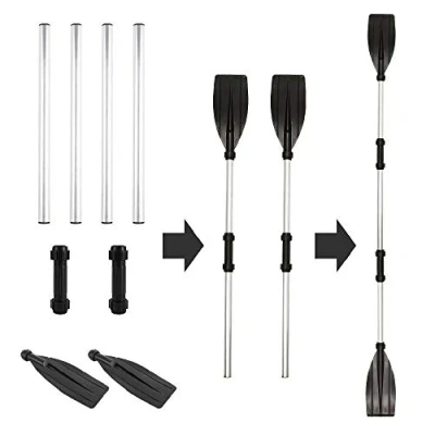 Imagen de courti Remo Doble para Kayak, aleación de Aluminio, Longitud Ajustable, Desmontable Canoa, Barco Inflable