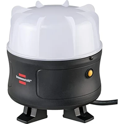 Imagen de Brennenstuhl foco LED de trabajo BF 5050 M/foco portátil 50W con una iluminación 360 y toma corriente (luz 5400lm, cable 5m, enchufe adicional, IP54)