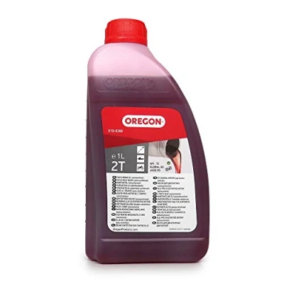 Imagen de Oregon Aceite de Motor 2 Tiempos, Mineral Semisintético para Mezcla, Combustión Limpia, Bajo Contenido Cenizas, Protege el y Mejora su Rendimiento, 2T, 1 Litro (O10 6366)