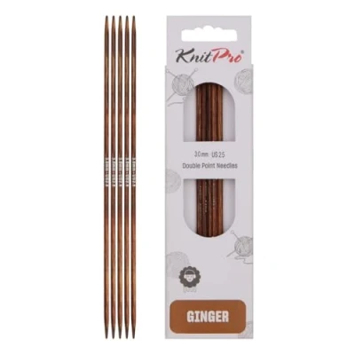 Imagen de KnitPro K31023 Agujas de Tejer Medias, Madera, marrón, 20cm, 3mm