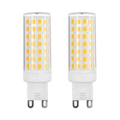 Imagen de CENPEK Bombilla LED G9, sin parpadeo 7 W equivalente a bombillas halógenas de 60 W, 650 lm, luz blanca diurna (6000 K), bajo consumo G9 no regulables, paquete 2
