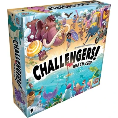 Imagen de Asmodee Z Man Games Challengers Beach Cup Juegos de Mesa Juego Interactivo Deck Building para Adultos y niños a Partir 8 años 1 Jugadores Versión Francesa